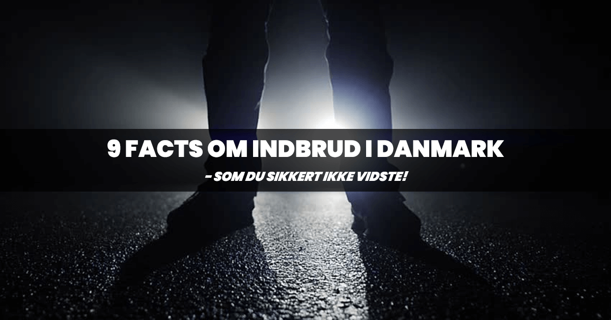 9 facts om indbrud i Danmark