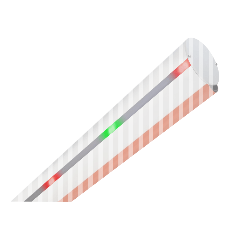 P-800LARG 4 x 4 meter - Rød & grøn LED lys til ellipseformet bomme