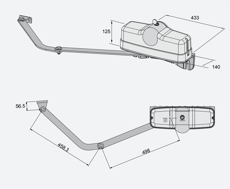 TAU 650ZIP12 til 12 volt - Søjle automatik 2 TAU 650ZIP12 til 12 volt - Søjle automatik